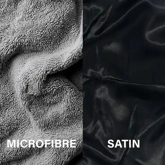 Serviette Cheveux Réversible Microfibre & Satin - Hair Towel